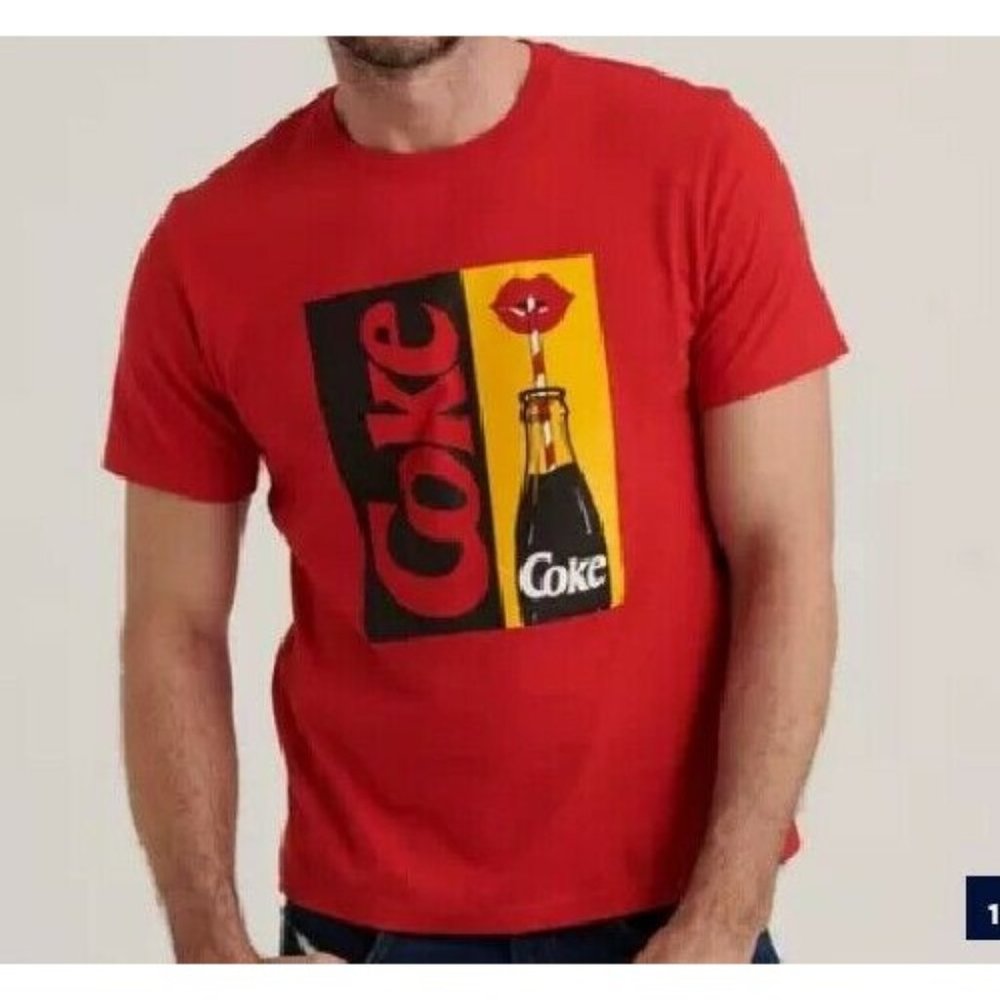 Coca-Cola Lucky Brand Short Sleeve Pop Lips - NEW Fast Ship